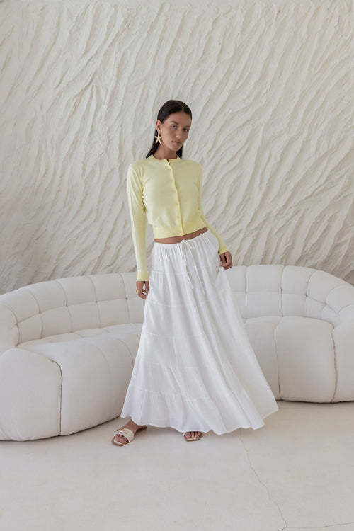 Cardi Season Long Sleeve Cardigan Yellow