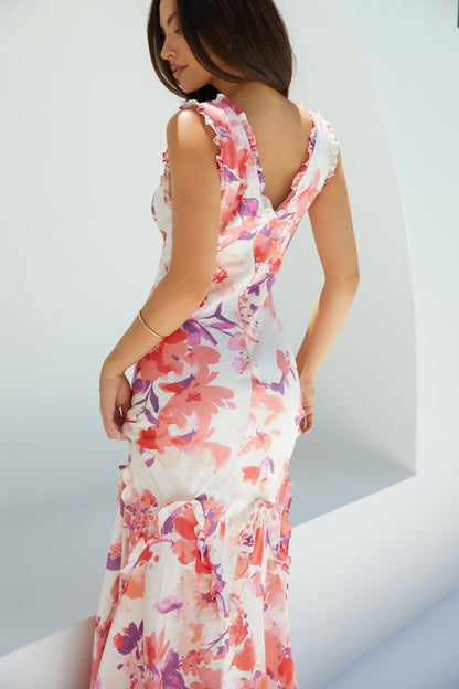 Sun-kissed Charm Floral Maxi Dress