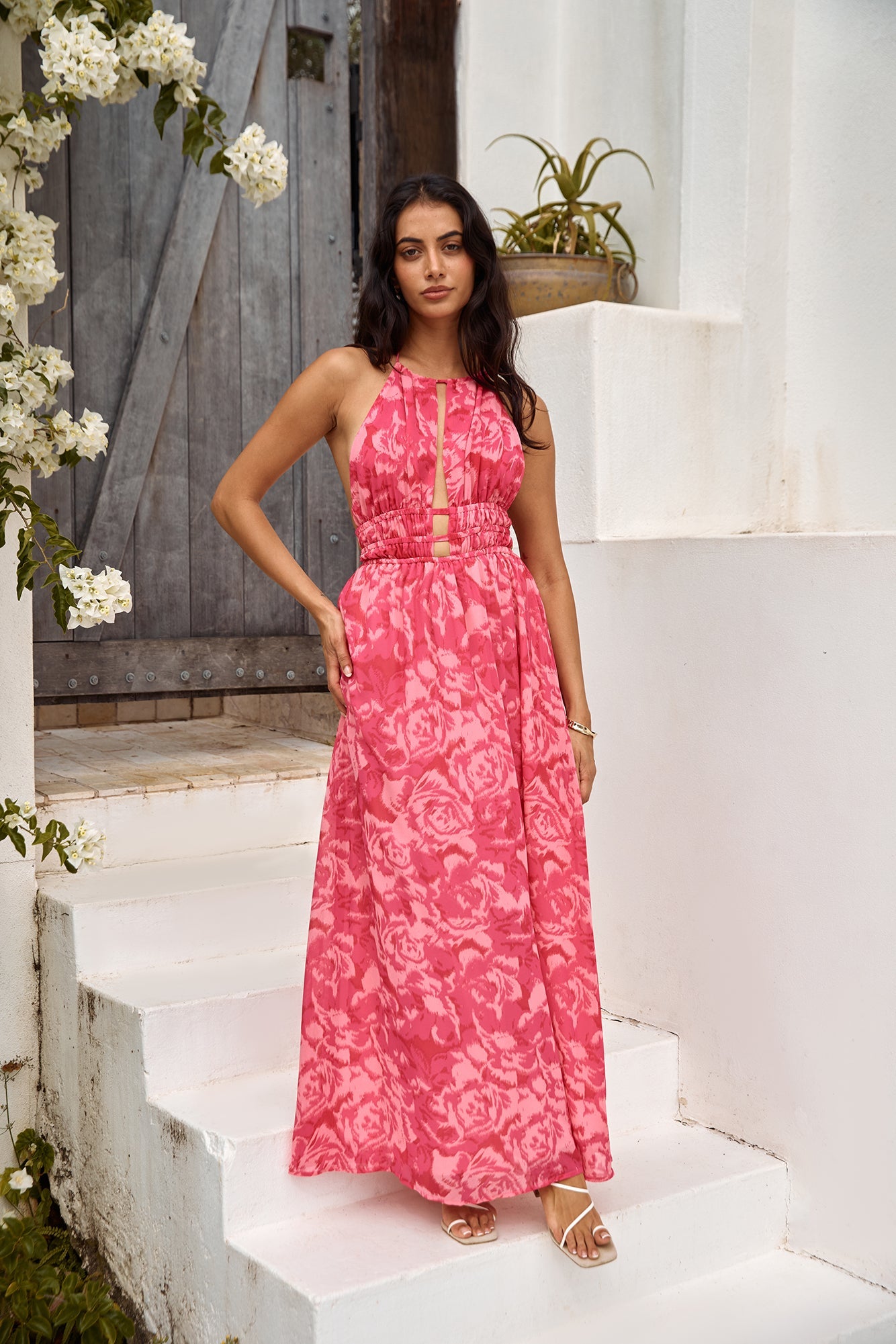 Sunshine Glow Maxi Dress Pink