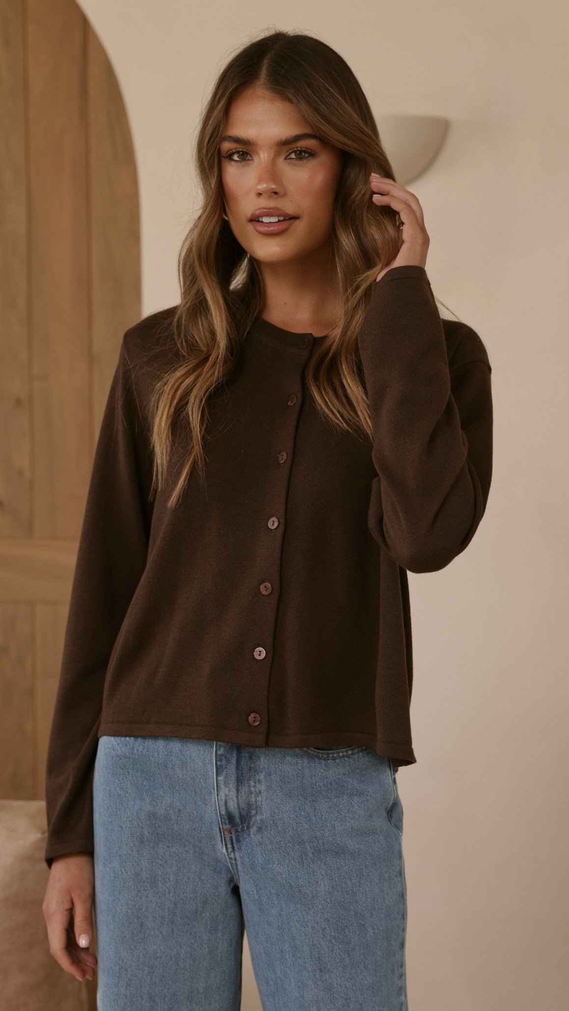 Lydia Cardigan - Chocolate