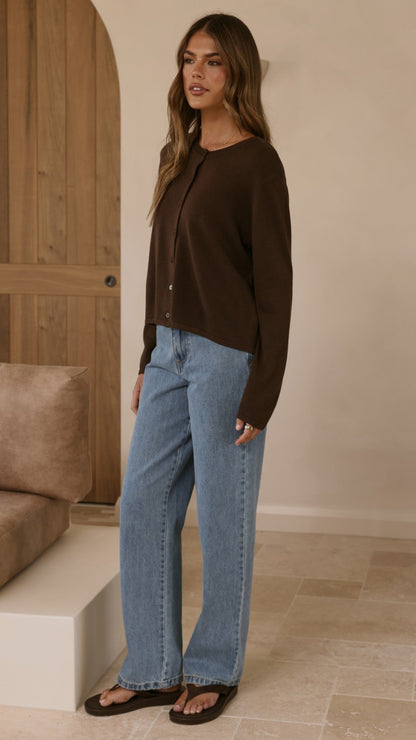 Lydia Cardigan - Chocolate