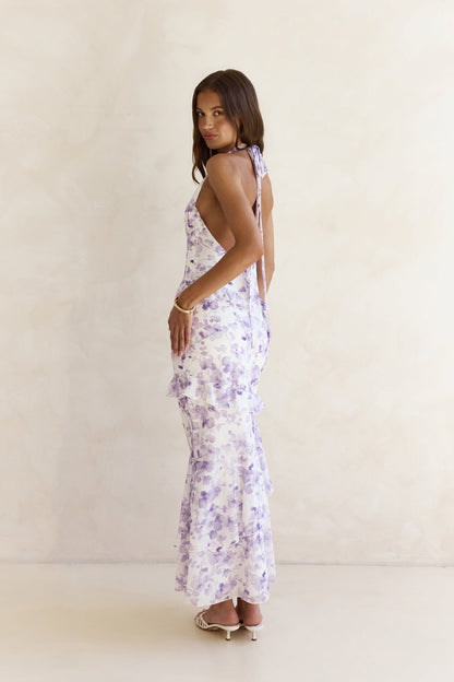 Need For Love Halter Maxi Dress Purple