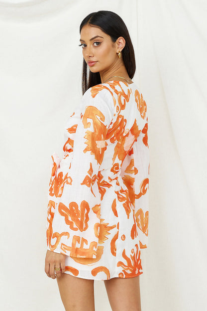 Make It Happen Mini Dress Orange