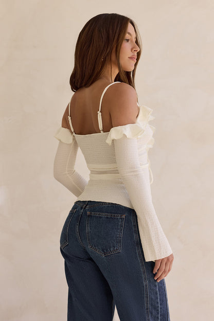 Tonic Of Dreams Long Sleeve Top Cream