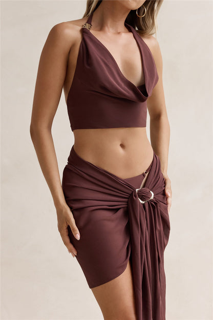 Island Twilight Sarong Chocolate